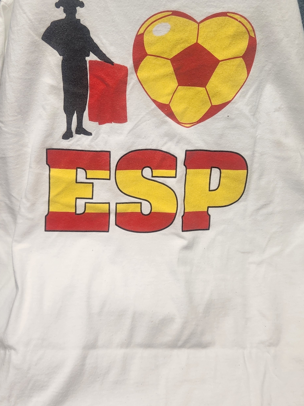 Championship White Spain Soccer Graphic T-Shirt Unique!